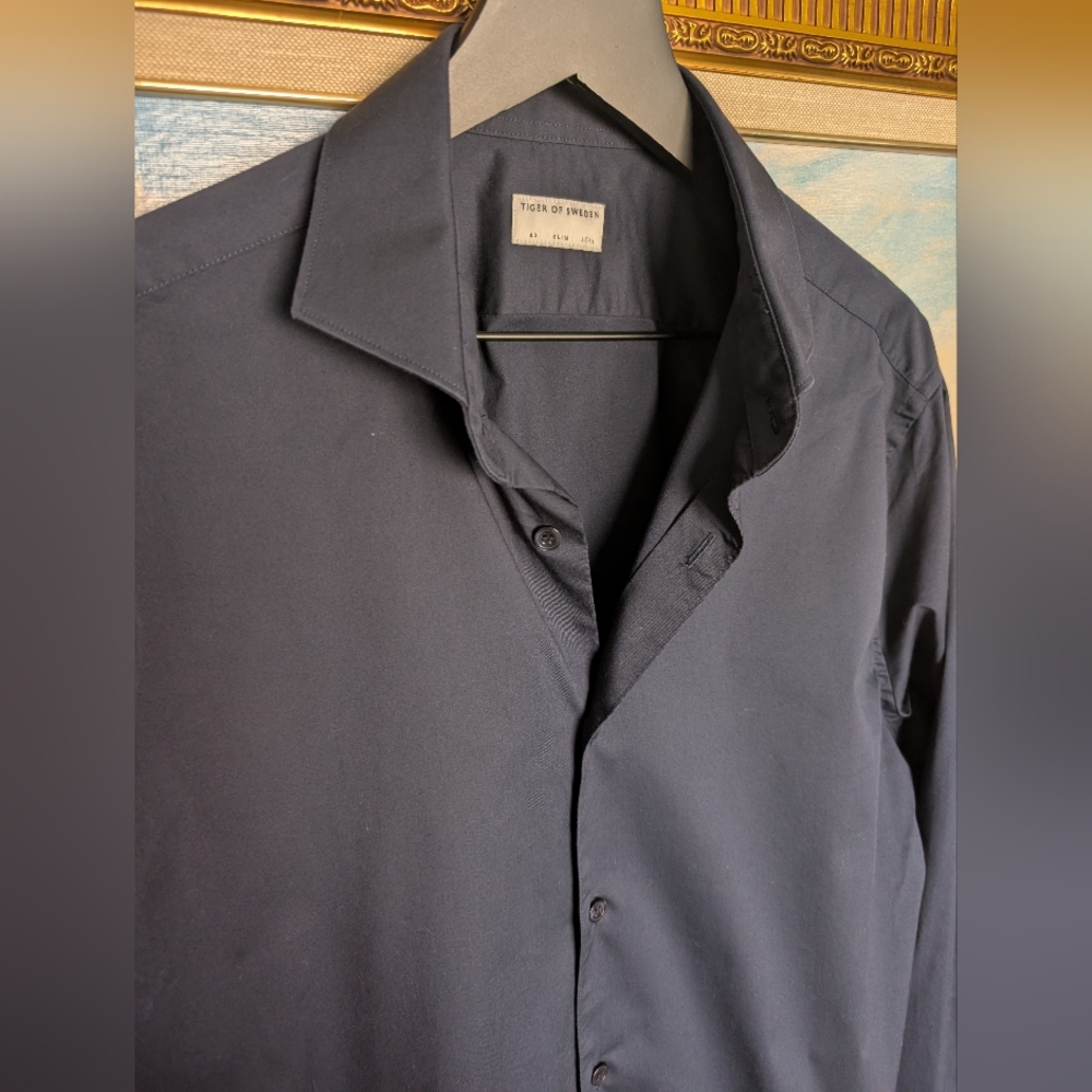 Tiger of Sweden Navy Casual Shirt